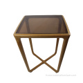 table d&#39;appoint en verre de luxe